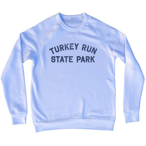 Turkey Run State Park Adult Tri-Blend Sweatshirt - White