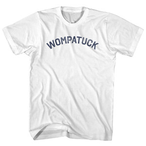 Wompatuck Womens Cotton Junior Cut T-Shirt - White
