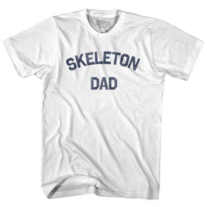 Skeleton Dad Youth Cotton T-shirt - White