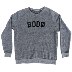 Bodo (Black Art) Adult Tri-Blend Sweatshirt - Athletic Grey