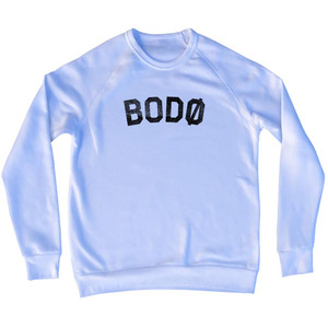 Bodo (Black Art) Adult Tri-Blend Sweatshirt - White