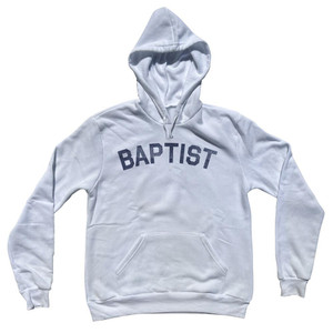 Baptist Cotton-Poly Blend Hoodie - White