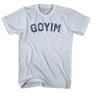 Goyim Adult Tri-Blend T-shirt - Athletic White