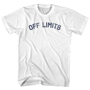 Off Limits Adult Cotton T-shirt - White