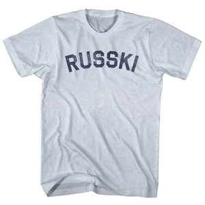 Russki Adult Tri-Blend T-shirt - Athletic White