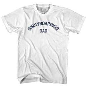 Snowboarding Dad Youth Cotton T-shirt - White