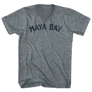 Maya Bay Adult Tri-Blend V-neck T-shirt - Athletic Grey