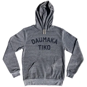 Daumaka Tiko Cotton-Poly Blend Hoodie - Athletic Grey