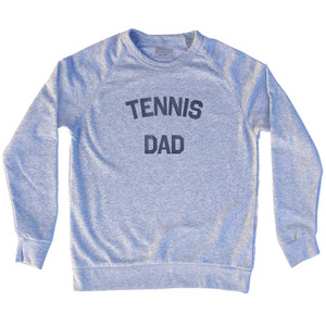 Tennis Dad Adult Tri-Blend Sweatshirt - Heather Grey