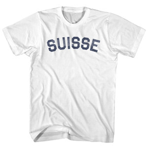 Suisse Womens Cotton Junior Cut T-Shirt - White