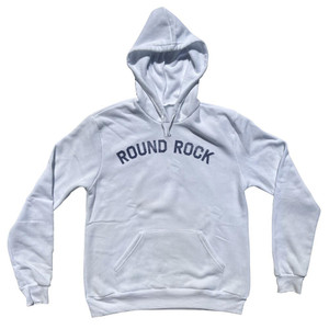 Round Rock Cotton-Poly Blend Hoodie - White