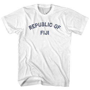 Republic of Fiji Adult Cotton T-shirt - White