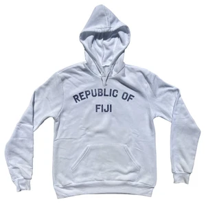 Republic of Fiji Cotton-Poly Blend Hoodie - White