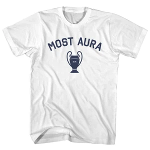 Most Aura HIM Trophy Womens Cotton Junior Cut T-Shirt - White