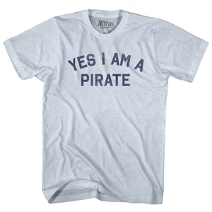Yes I Am  A Pirate T-Shirt - Athletic White Tri-Blend - XL - Final Sale - M1
