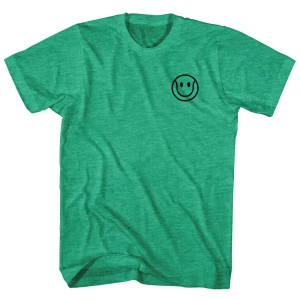 Happy Tennis Ball T-Shirt - Athletic Green Tri-Blend - Small - Final Sale - M1