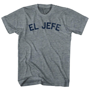 El Jefe T-Shirt - Athletic Grey Tri-Blend - Large - Final Sale - M1