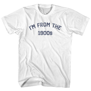 I'm From The 1900's Cotton T-Shirt - White - Large - Final Sale - M3