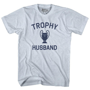 Trophy Husband T-Shirt - Athletic White Tri-Blend - Large - Final Sale - M3