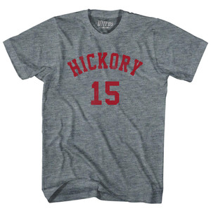 Hickory 15 T-Shirt - Athletic Grey Tri-Blend - Medium - Final Sale - M6