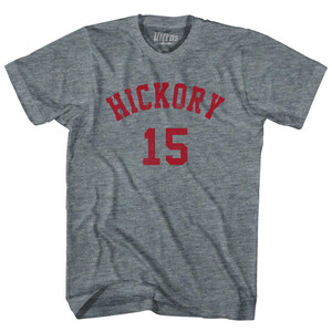 Hickory 15 T-Shirt - Athletic Grey Tri-Blend - Large- Final Sale - M6