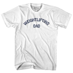 Weightlifting Dad Youth Cotton T-shirt - White
