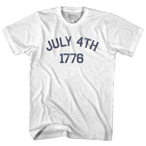 July 4th 1776 Cotton T-Shirt - White - Men's Large - Final Sale - M14