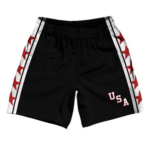 USA Miracle Black Soccer Shorts - Black