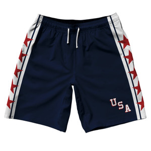 USA Miracle Navy 10" Swim Shorts - Navy