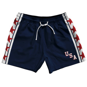 USA Miracle Navy 5" Swim Shorts - Navy