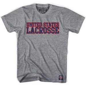 United States Lacrosse T-shirt - Athletic Grey Tri-blend - Men's Small - Final Sale - M16