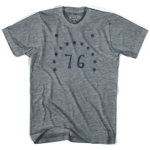 Bennington 76 T-shirt - Athletic Grey Tri-blend - Men's Small - Final Sale - M16