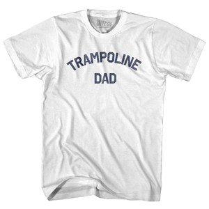 Trampoline Dad Womens Cotton Junior Cut T-Shirt - White