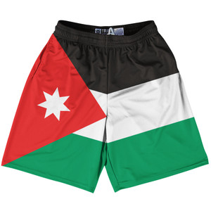 Jordan Country Flag Lacrosse Shorts - Black & White & Green