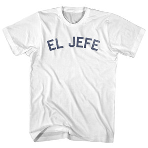El Jefe T-Shirt - White Cotton - Women's Small - Final Sale - M36