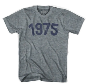 1975 Year Celebration - Athletic Grey Tri-Blend T-Shirt- Mens Medium - Final Sale -M39