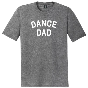 Dance Dad Mens Tri-Blend DTG T-shirt - Grey Frost