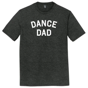 Dance Dad Mens Tri-Blend DTG T-shirt - Black Frost