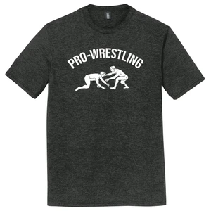 Pro-Wrestling Mens Tri-Blend DTG T-shirt - Black Frost