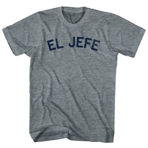 El Jefe T-Shirt - Athletic Grey Tri-Blend - Men's XL - Final Sale - M46
