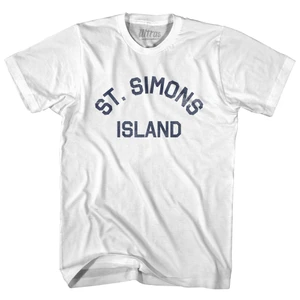 Georgia St. Simons Island Cotton T-Shirt- White - Men's Medium - Final Sale - M47