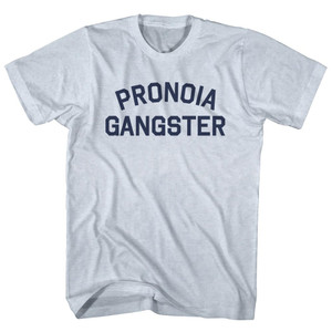 Pronoia Gangster Adult Tri-Blend T-shirt - Athletic White