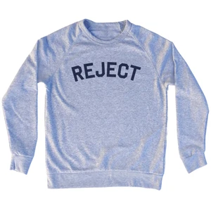 Reject Adult Tri-Blend Sweatshirt - Grey Heather