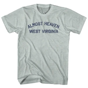 Almost Heaven West Virginia T-Shirt - Athletic Cool Grey - Men's Large - Final Sale - M50
