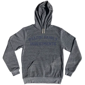 Pelosi Family Investments Tri-Blend Hoodie  - Athletic Grey - Adult XL - Final Sale - M3