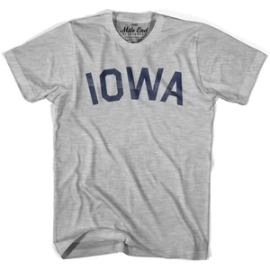 Iowa Cotton Mens T-shirt  - Grey Heather - MEDIUM - FINAL SALE - M7