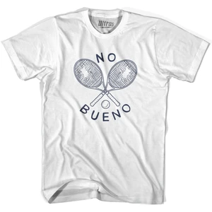 No Bueno Broken Tennis Racket Strings Womens Cotton T-shirt  - White - L - FINAL SALE - M16