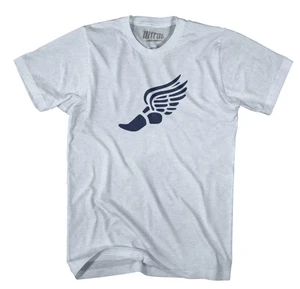 Running Winged Foot Tri-Blend Mens T-shirt  - Athletic White - L - FINAL SALE - M22