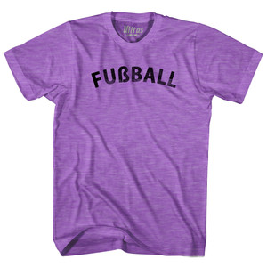 German Fubball Soccer Adult Tri-Blend T-shirt - Heather Purple