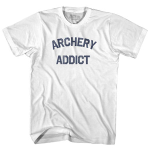 Archery Addict Womens Cotton Junior Cut T-Shirt-White